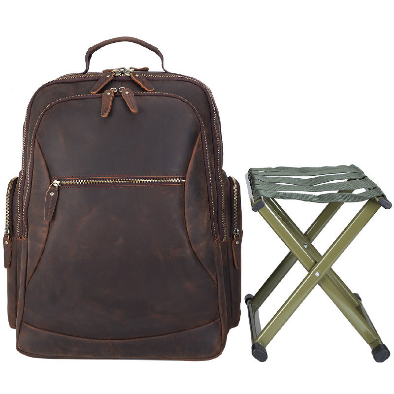 Leder-Reise-Rucksack für 17-Zoll-Laptop – Bild 4 | LuxeStyle