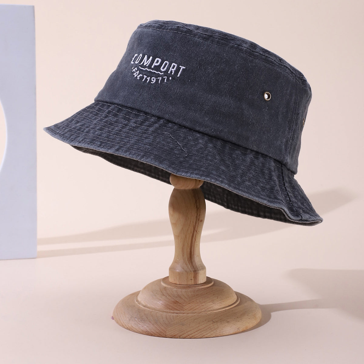 LuxeStyle Cord-Bucket-Hat «Manchester» · Navy – Bild 2 – LuxeStyle Schweiz