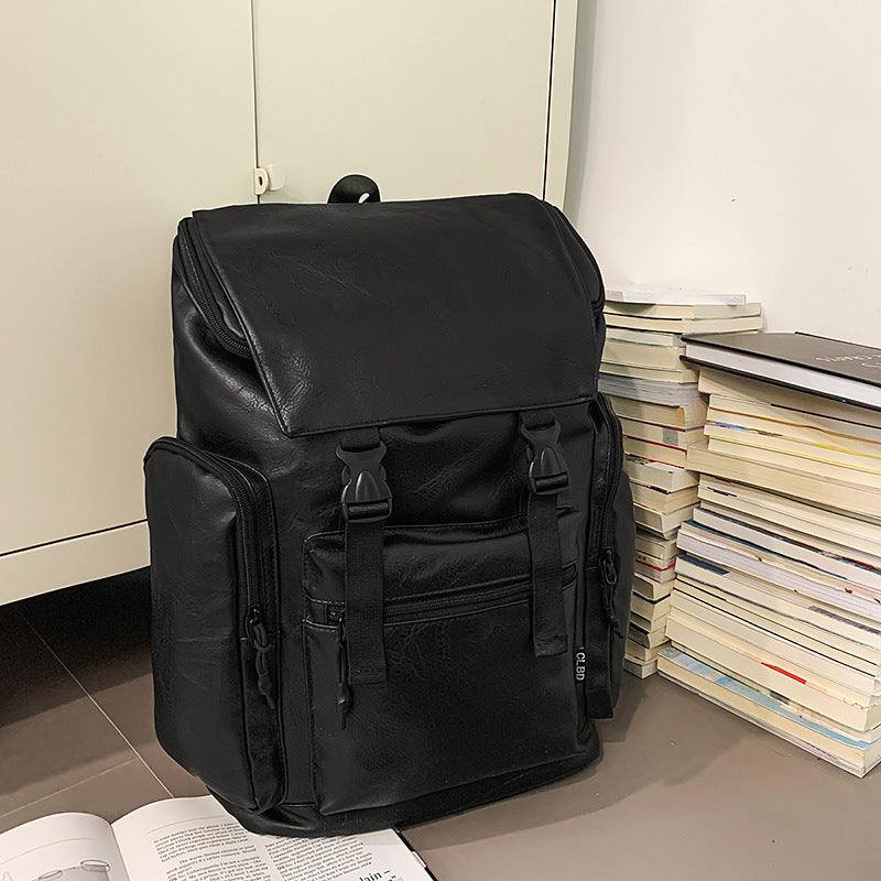 Retro Herren Leder Rucksack mit Computerfach | LuxeStyle