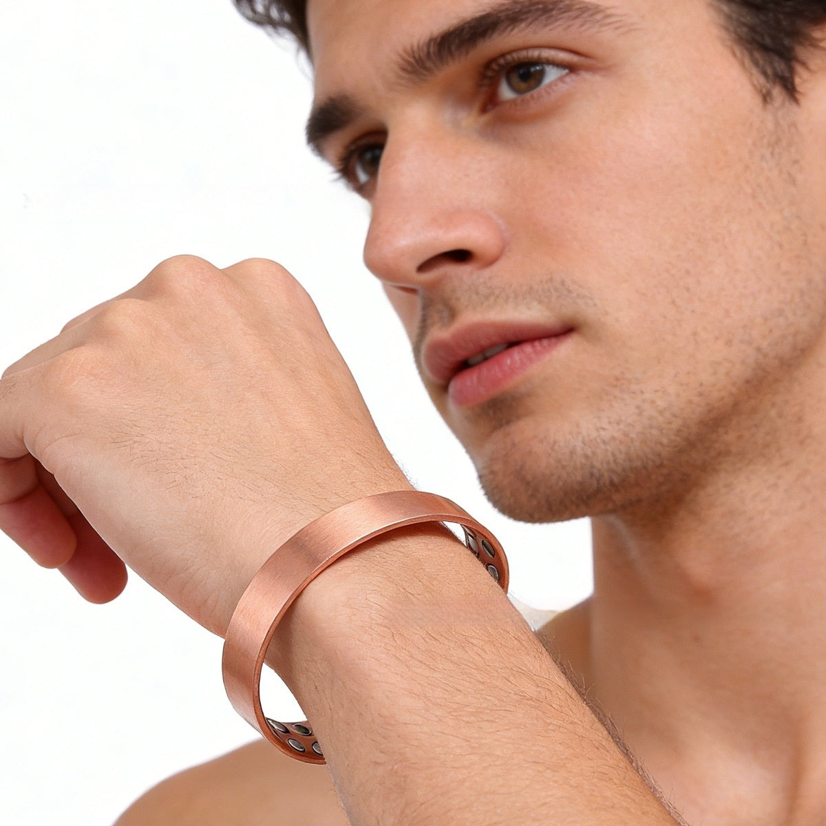 Kupfer Magnetarmband – schlicht & poliert – Bild 4 | LuxeStyle