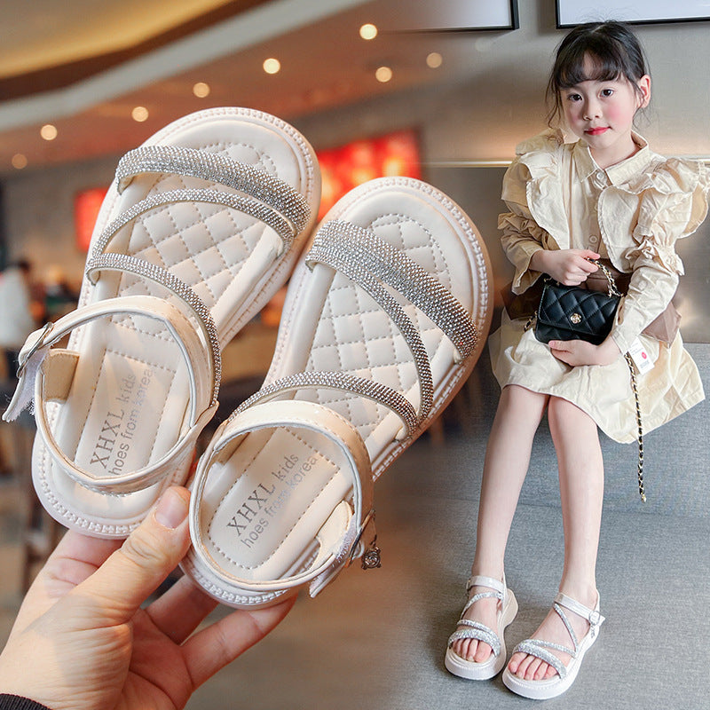 Kinder Prinzessinnen-Slipper mit Strass