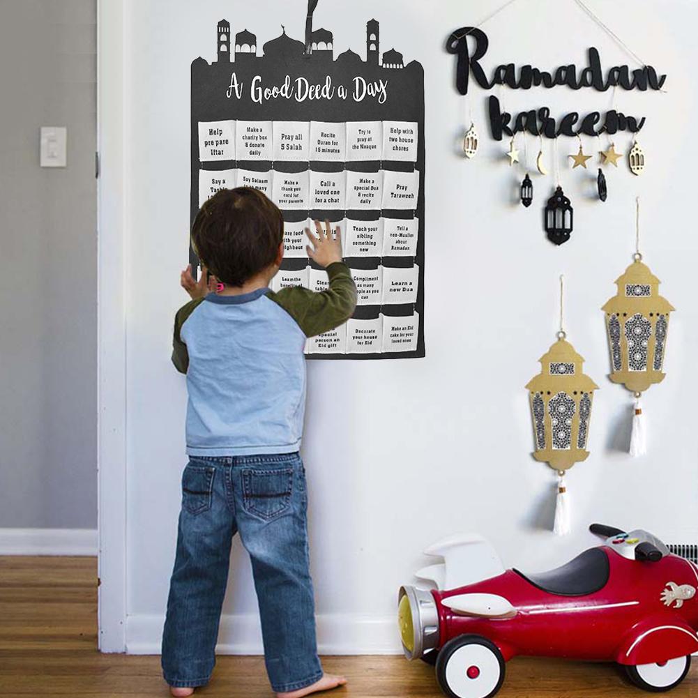 Eid Mubarak Countdown-Kalender aus Filz