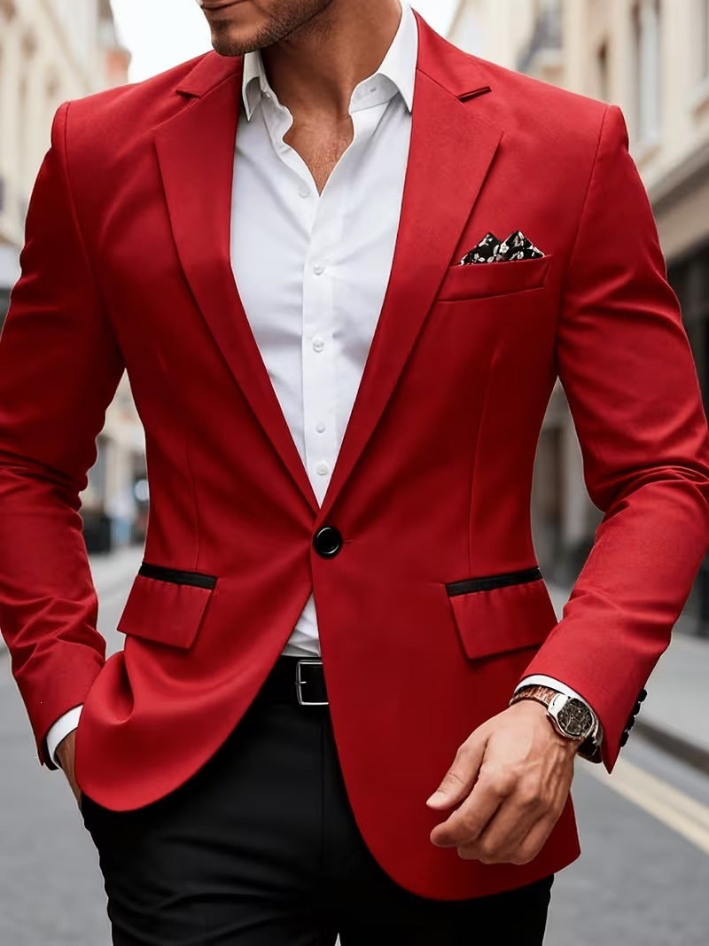 Business-Casual Anzug Color-Block für junge Männer – Ansicht 5