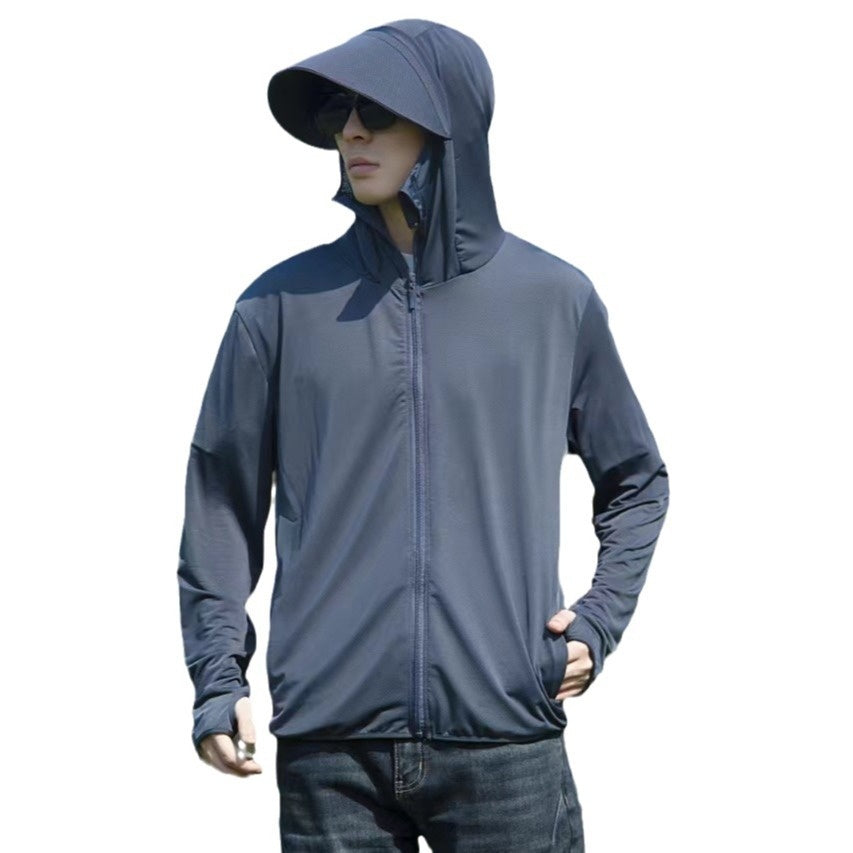 Ice Silk UV-Schutzjacke mit Kapuze für Herren