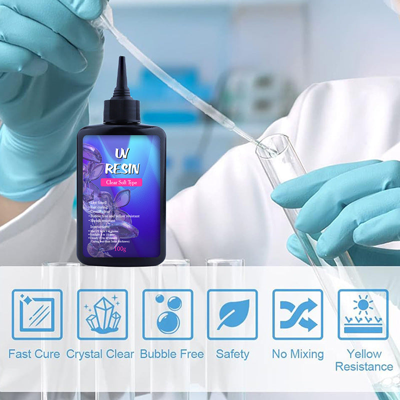 UV Transparentes Soft Epoxy Gel, vergilbungsresistent