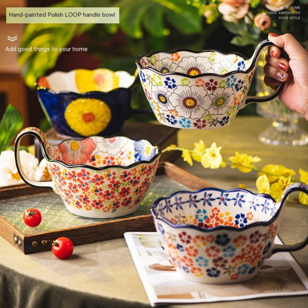 Vintage Keramikschale mit handbemaltem Griff – Bild 11 | LuxeStyle