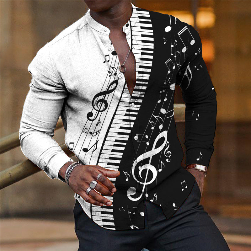 Herren Langarmshirt mit Print