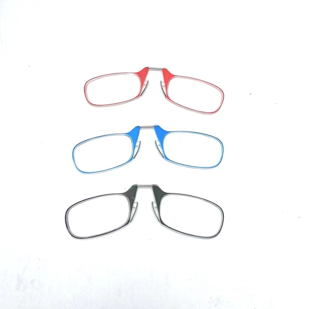 Blaulichtfilter Lesebrille mit Nasenclip