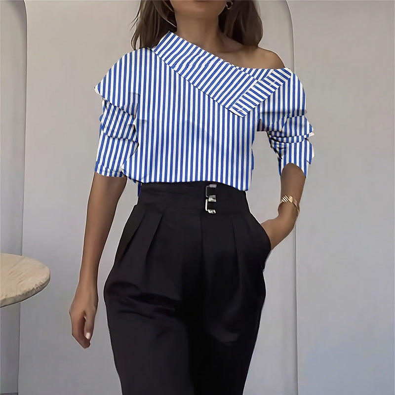Streifen-Langarmshirt
