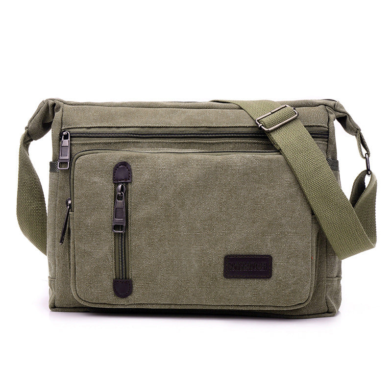 Herren-Umhängetasche aus robustem Canvas – Bild 6 | LuxeStyle