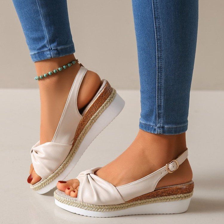 Jute-Riemen-Sandalen