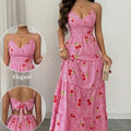 Mehrlagiges Camisole-Kleid mit V-Ausschnitt