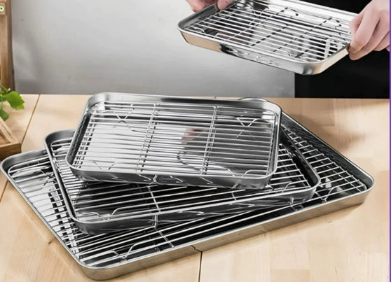 Edelstahl-Abtropfschale, quadratisch – Bild 2 | LuxeStyle