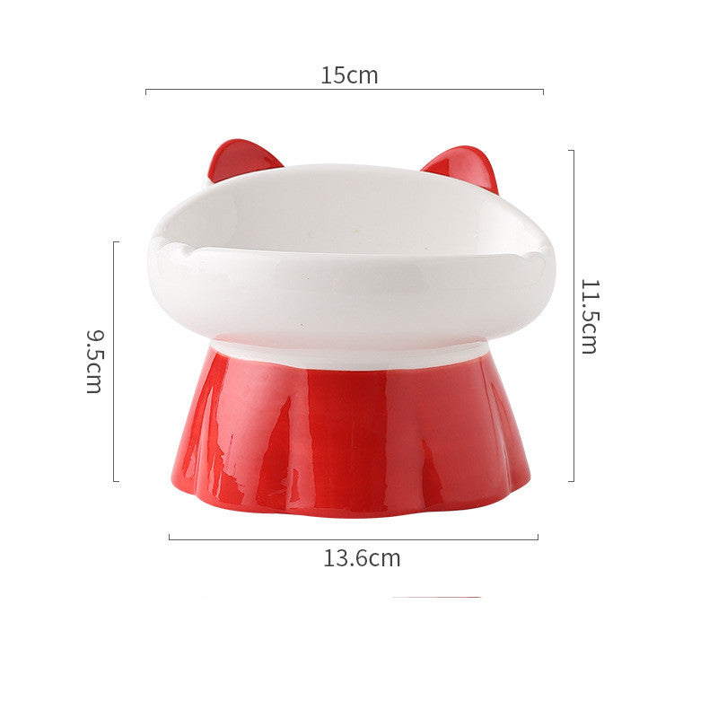 Keramik-Katzennapf mit Halschutz, 200 ml – Bild 3 | LuxeStyle