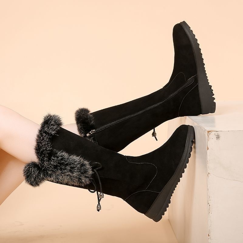 Winter-Boots mit Chunky-Sohle und Fellfutter – Bild 2 | LuxeStyle