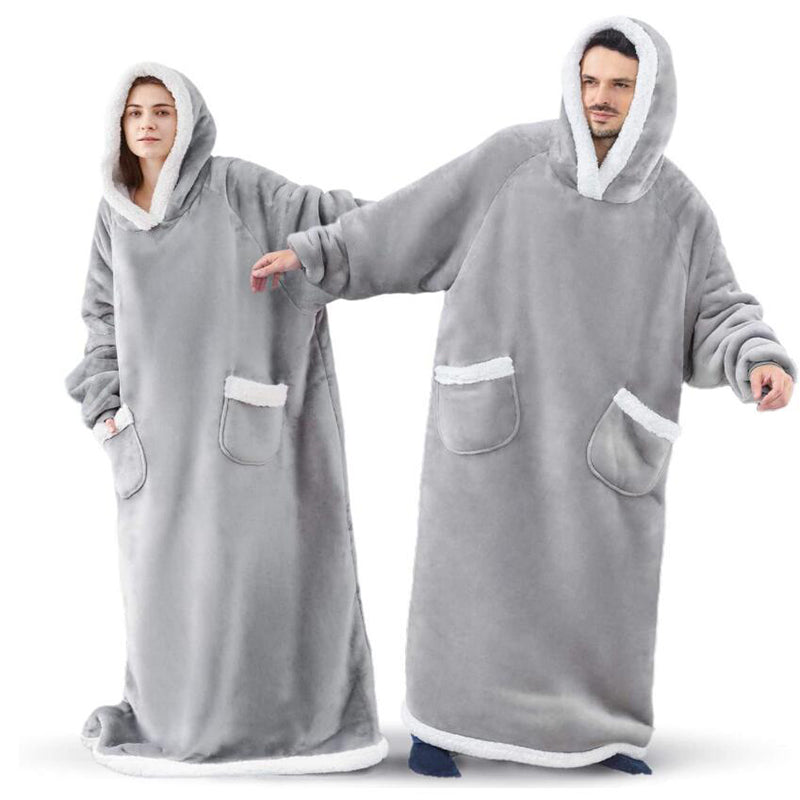 XXL Hoodie-Decke mit Taschen für Sie & Ihn