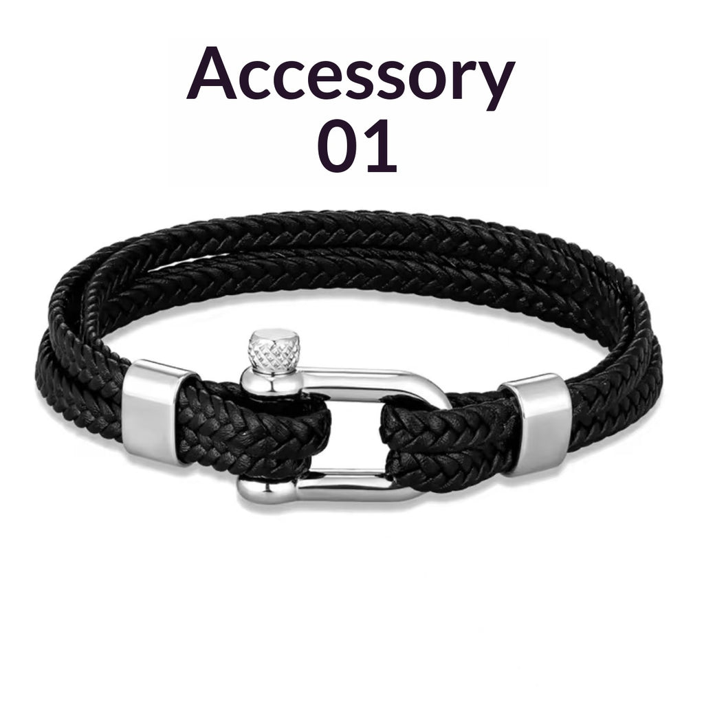 Geflochtenes Lederarmband mit Hufeisen-Schnalle – Bild 9 | LuxeStyle