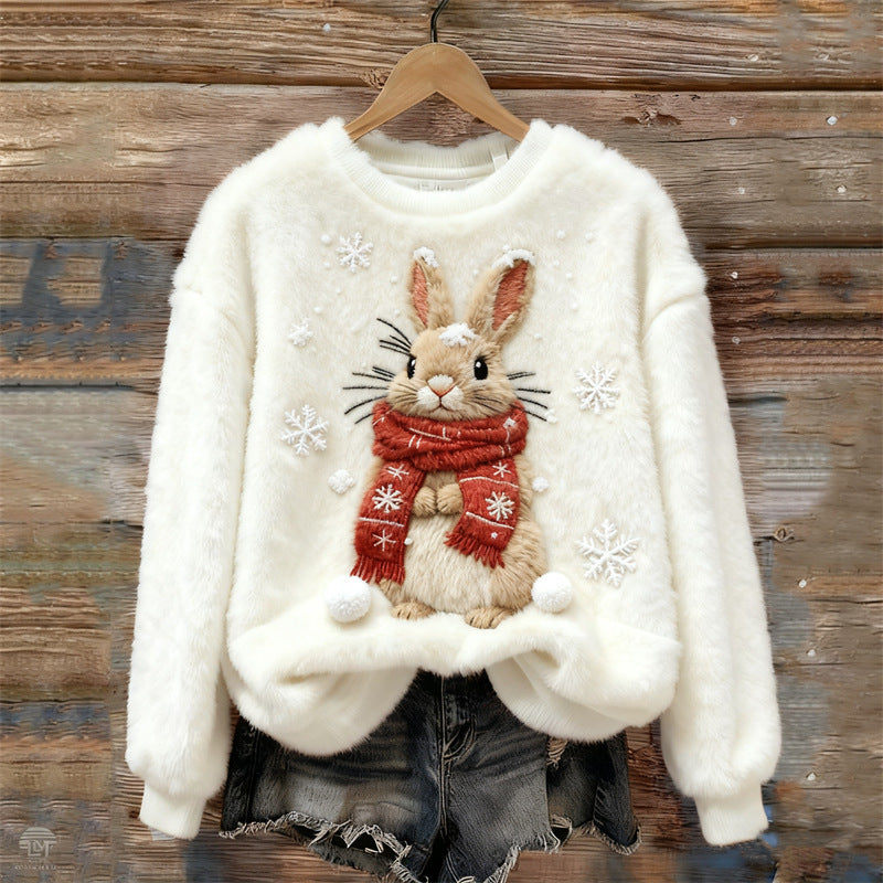 Damen-Weihnachts-Flanell-Hoodie