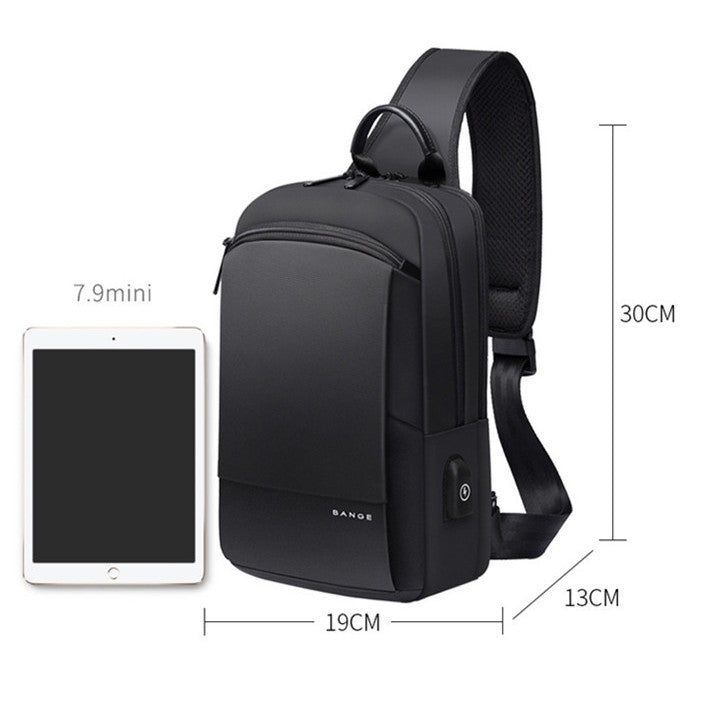 USB-Brusttasche aus Oxford-Stoff – Bild 2 | LuxeStyle