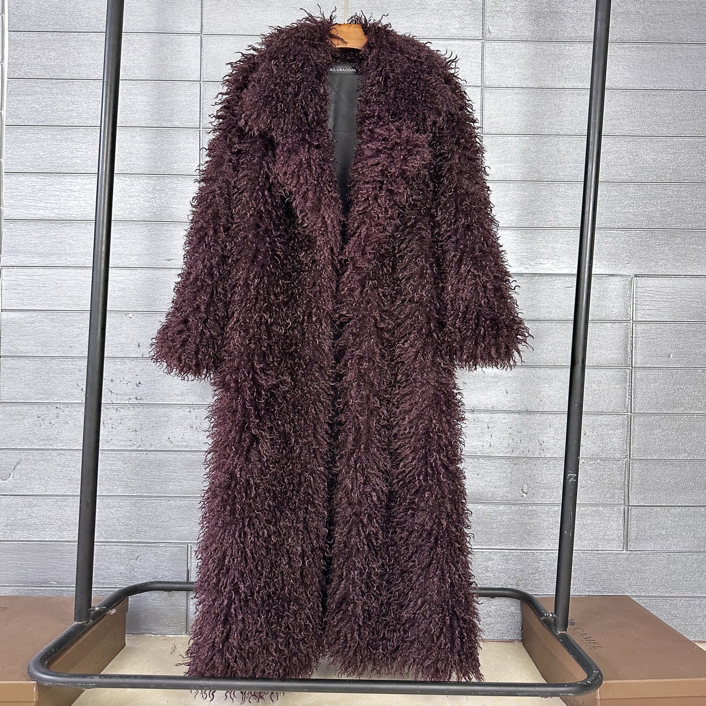 Eleganter Wollmantel mit Revers für Damen