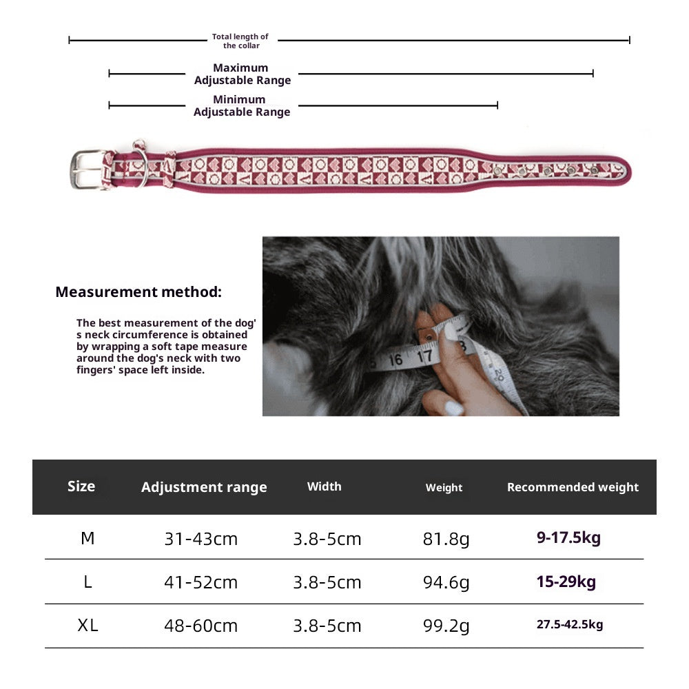 Atmungsaktiver Hundehalsband