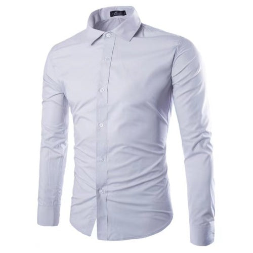 Bügelfreies Langarm-Polohemd für Herren – Bild 4 | LuxeStyle