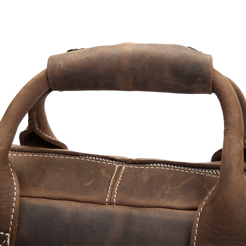 Crazy Horse Leder Schultertasche Vintage – Bild 2 | LuxeStyle
