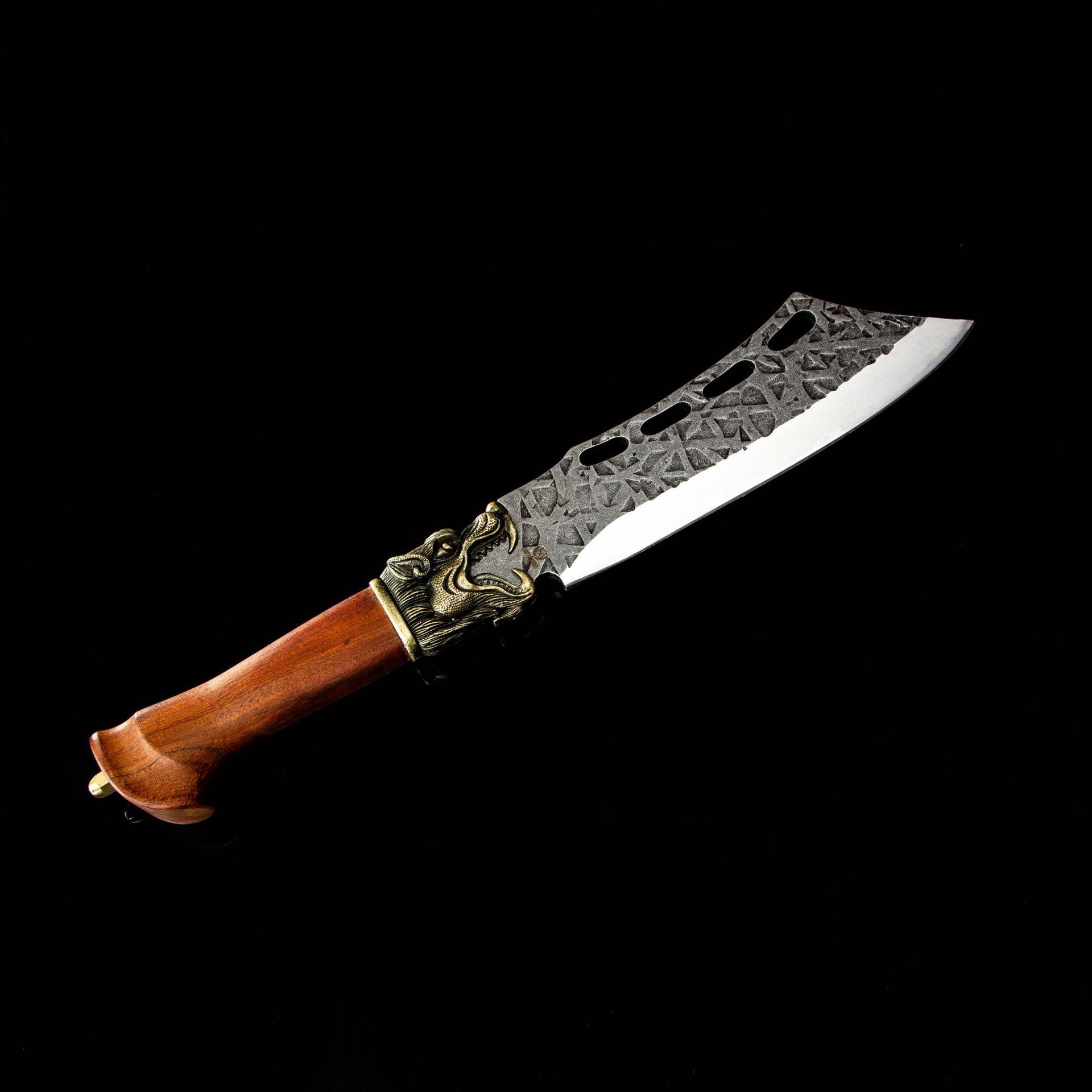 Handgeschmiedetes Holzfällermesser