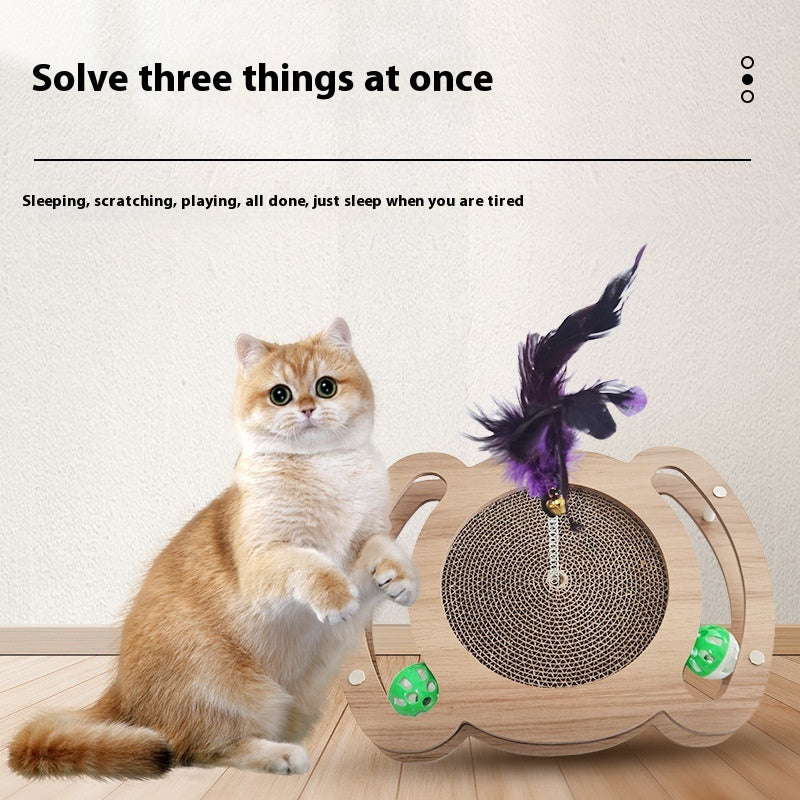Katzenkratzbrett aus Wellpapier