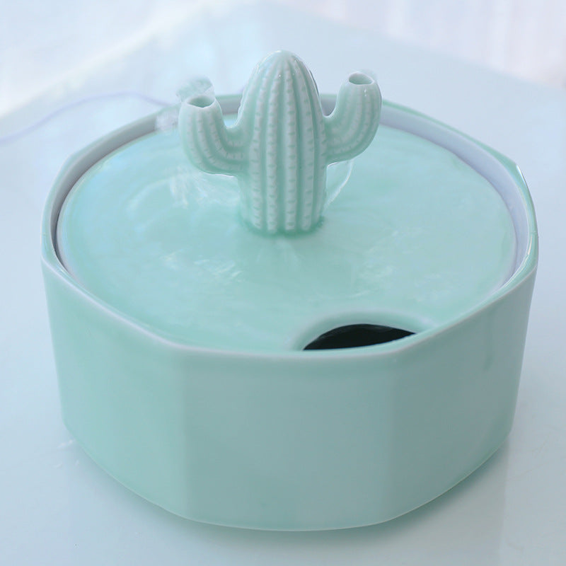 Keramik Trinkbrunnen Kaktus für Katzen – Bild 5 | LuxeStyle