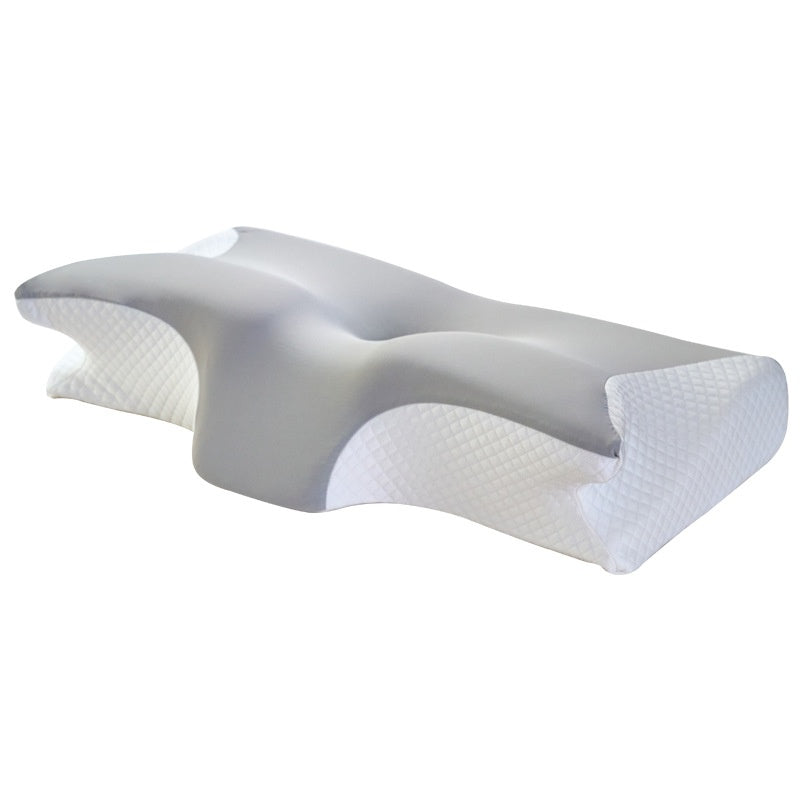 Flared Butterfly Pillow Ice Silk – Silver Snow Gray