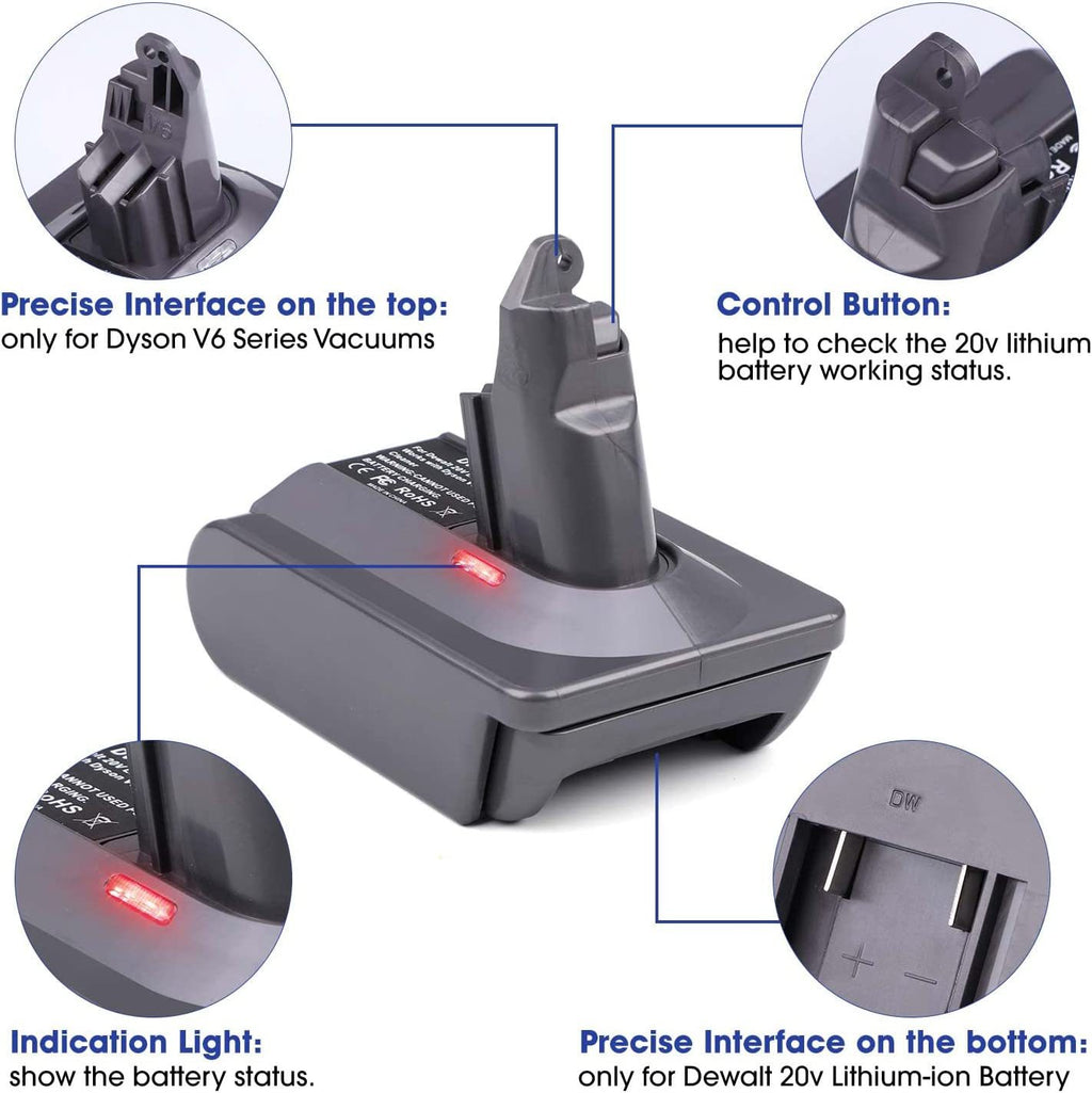 Akku-Adapter für Dyson Staubsauger