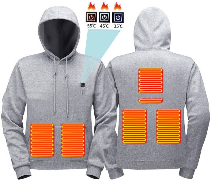 Beheizbarer Kapuzenpullover für Herren – Bild 4 | LuxeStyle