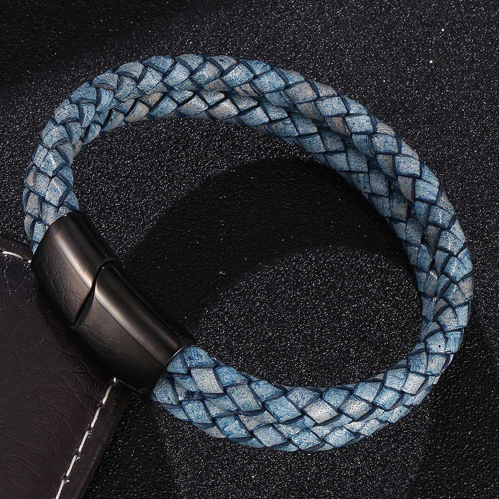 Vintage Lederarmband aus Edelstahl – Bild 10 | LuxeStyle