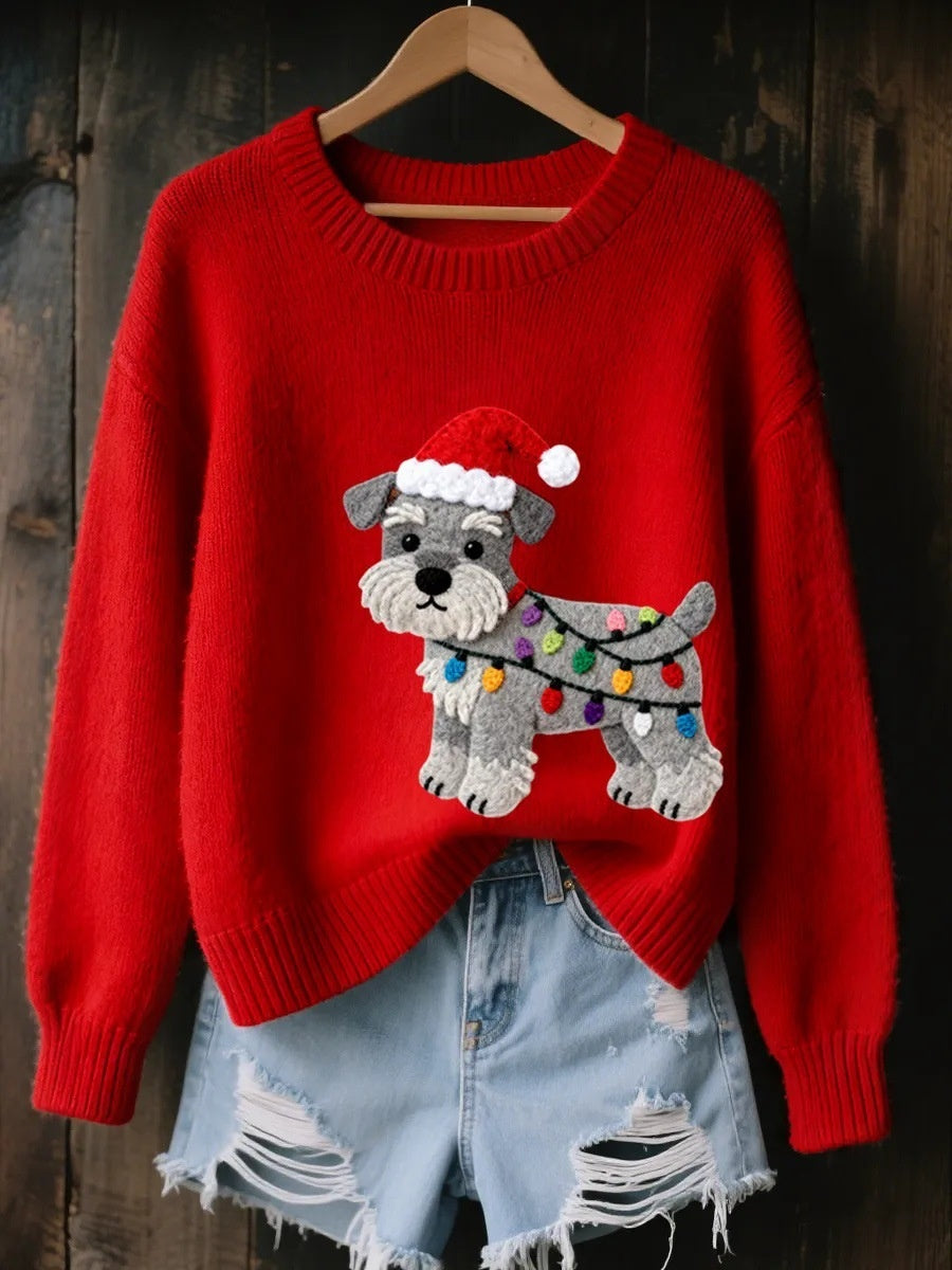 Vintage Jacquard Weihnachtspullover