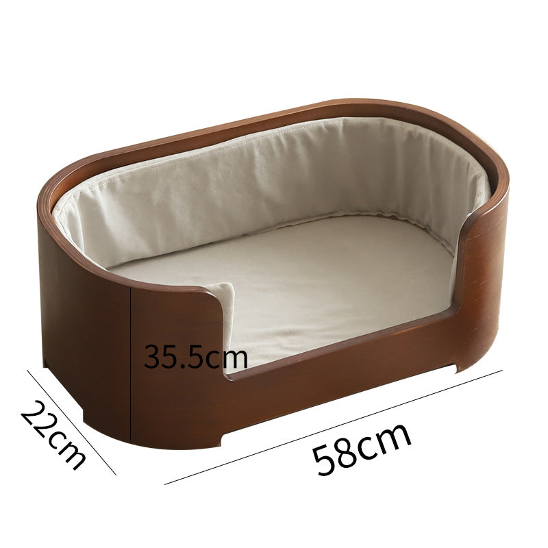 Katzenbett aus Holz für kleine Hunde