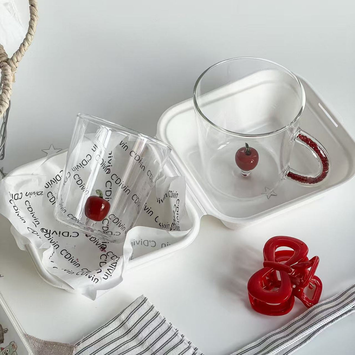 Hitzebeständiges Borosilikatglas mit Henkel – Bild 11 | LuxeStyle