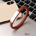 Lederarmband mit USB-C-Ladekabel