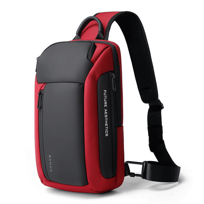 Brusttasche aus Oxford-Stoff – Blau, Schwarz, Rot, Grün, Grau – Bild 4 | LuxeStyle