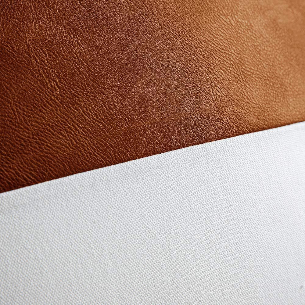 Sofa-Kissenbezug aus Baumwolle und PU-Leder – Bild 5 | LuxeStyle