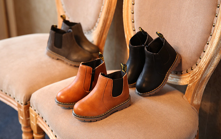 Kinder Leder-Stiefeletten für Herbst & Winter