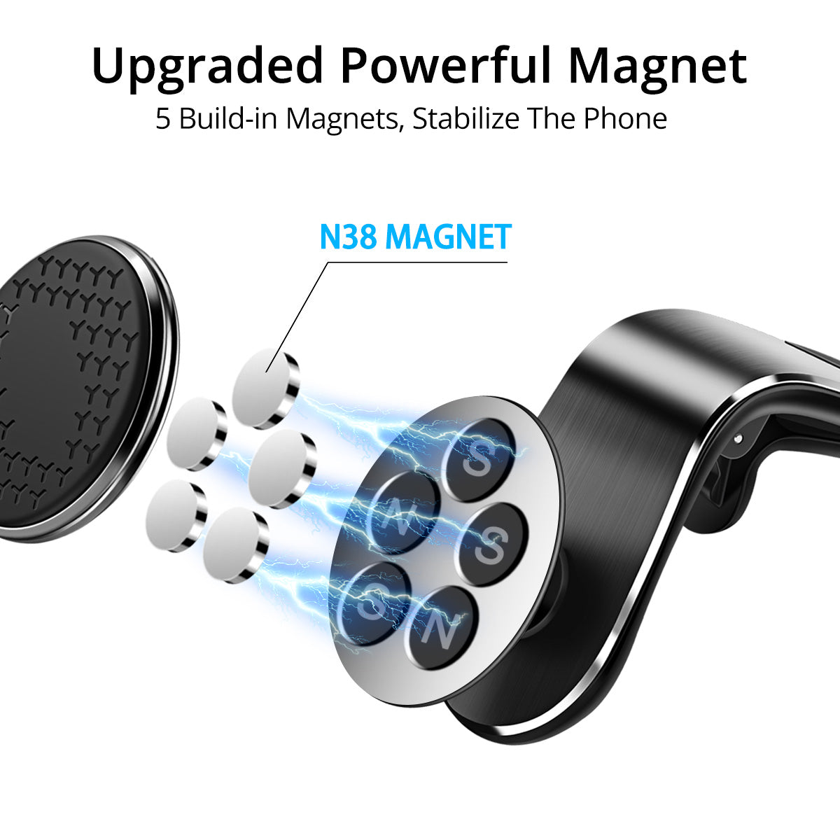 Magnetische Handyhalterung fürs Auto (Lüftung)