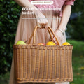 Handgeflochtener Rattan-Korb – Bild 1 | LuxeStyle