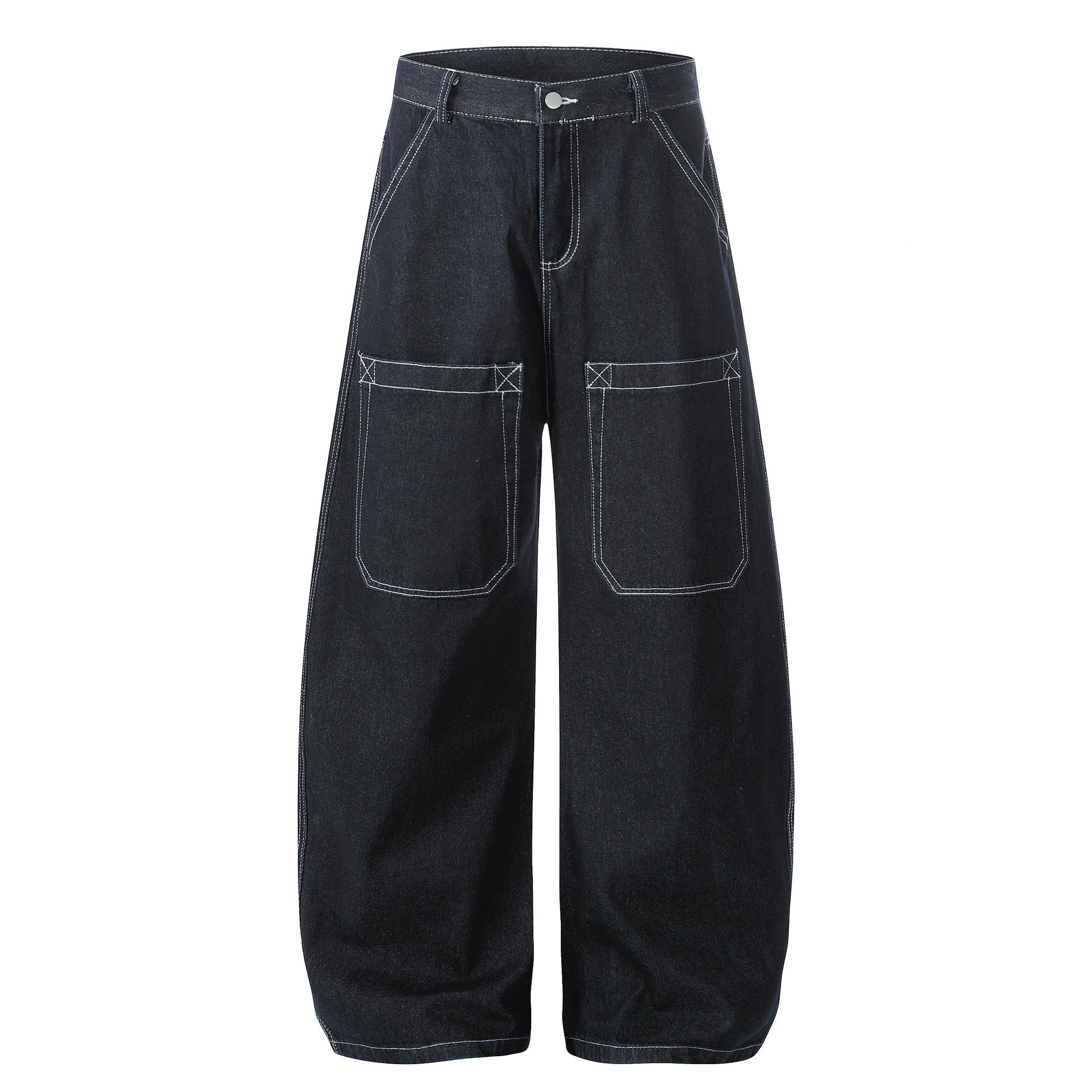 Blauer Denim-Hosen für Damen