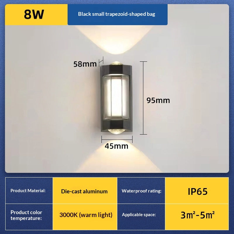 Doppelseiten-Wandlampe für Garten & Terrasse – Bild 3 | LuxeStyle