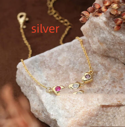 Personalisiertes Zirkon-Armband mit Herz