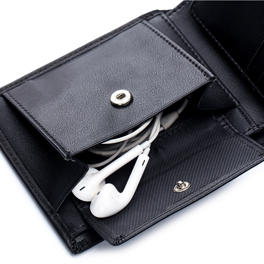 Männliche Brieftasche aus weichem Rindsleder