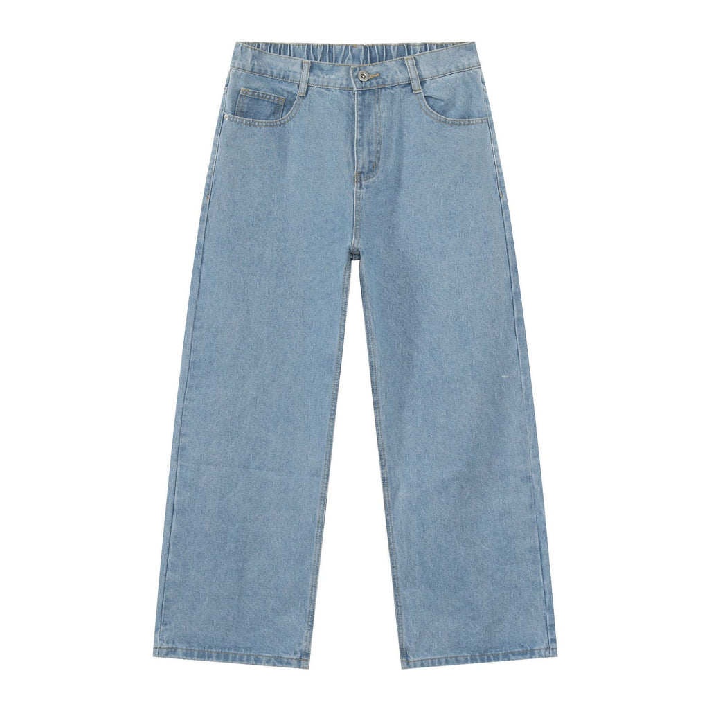 Loose Fit Straight Jeans im Korean Style