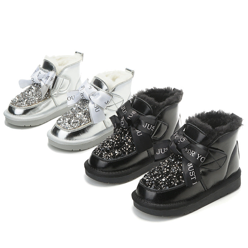 Warme Kinder-Winterstiefel aus Baumwolle | LuxeStyle