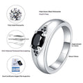 Ovaler Minimalistischer Moissanit-Ring aus 925er Silber